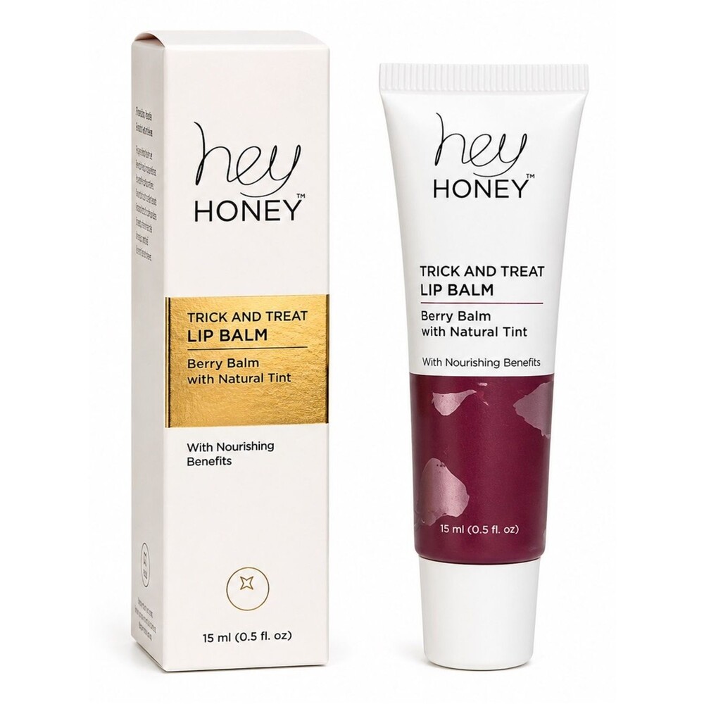 Hey Honey Trick and Treat Lip Balm Berry Balm with Natural Tint - BNIB